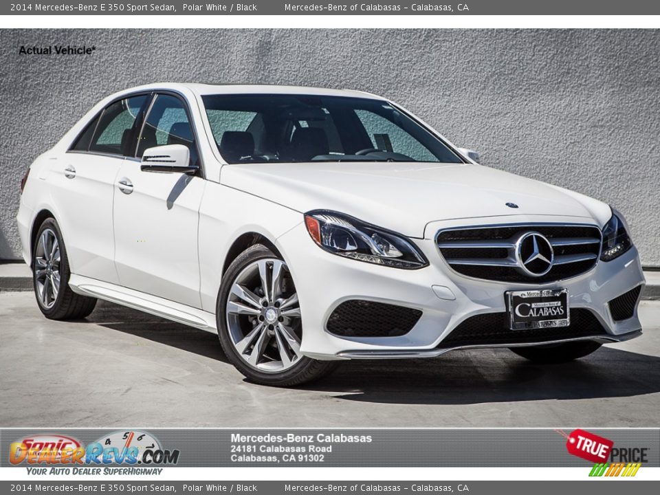 2014 Mercedes-Benz E 350 Sport Sedan Polar White / Black Photo #1