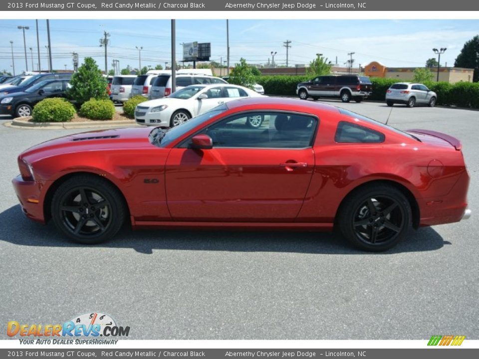 2013 Ford Mustang GT Coupe Red Candy Metallic / Charcoal Black Photo #3