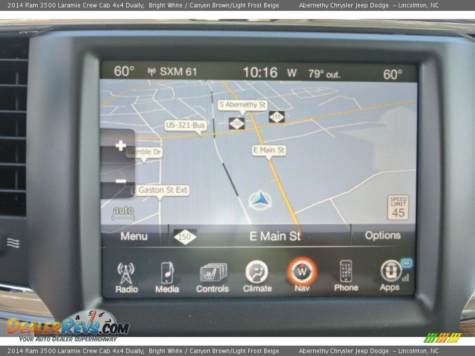 2014 Ram 3500 Laramie Crew Cab 4x4 Dually Bright White / Canyon Brown/Light Frost Beige Photo #14