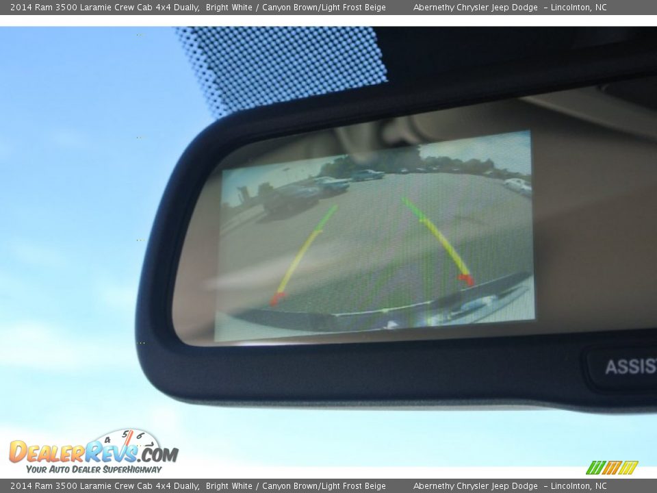 2014 Ram 3500 Laramie Crew Cab 4x4 Dually Bright White / Canyon Brown/Light Frost Beige Photo #16