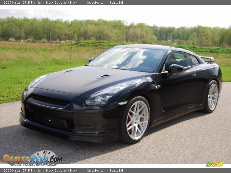 2009 Nissan GT-R Premium Black Obsidian / Black Photo #1