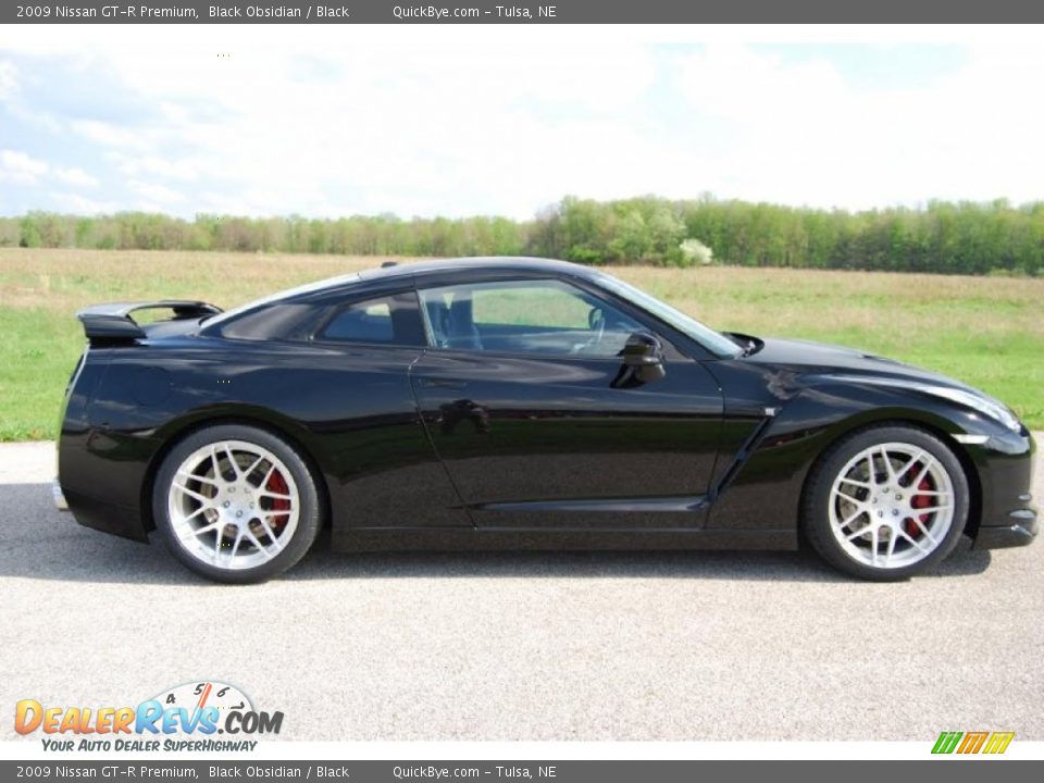 2009 Nissan GT-R Premium Black Obsidian / Black Photo #3
