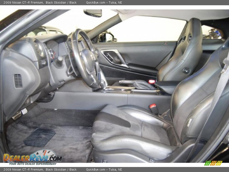 2009 Nissan GT-R Premium Black Obsidian / Black Photo #6