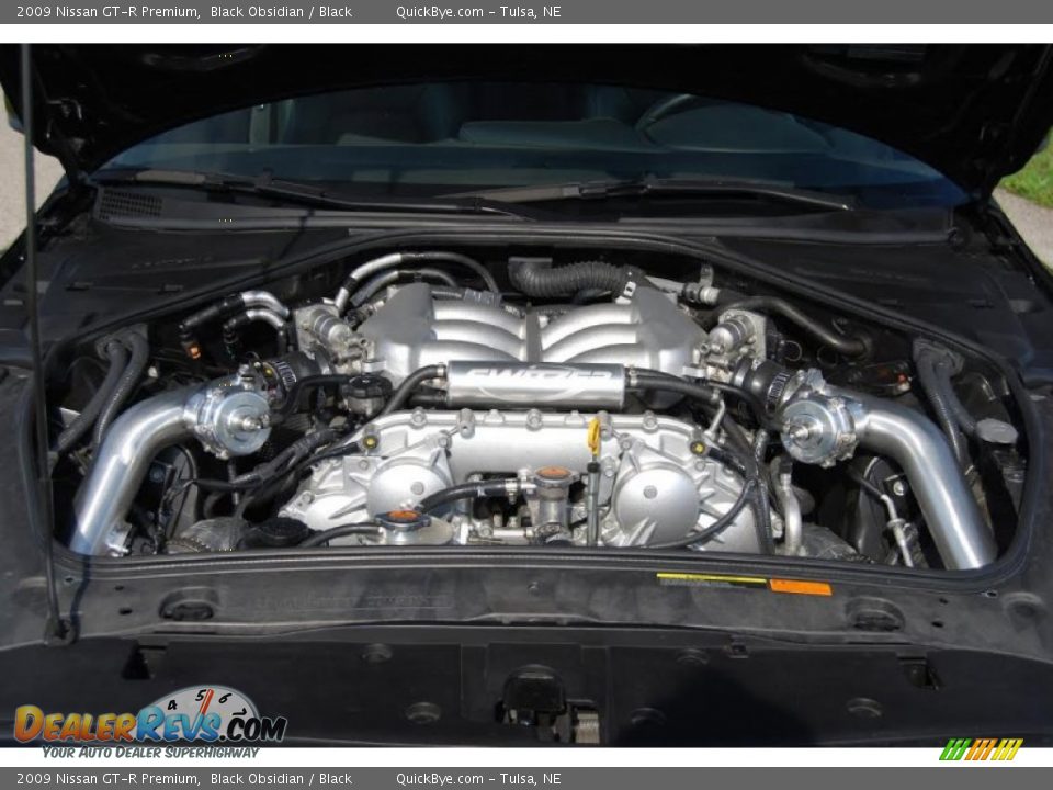 2009 Nissan GT-R Premium Black Obsidian / Black Photo #14