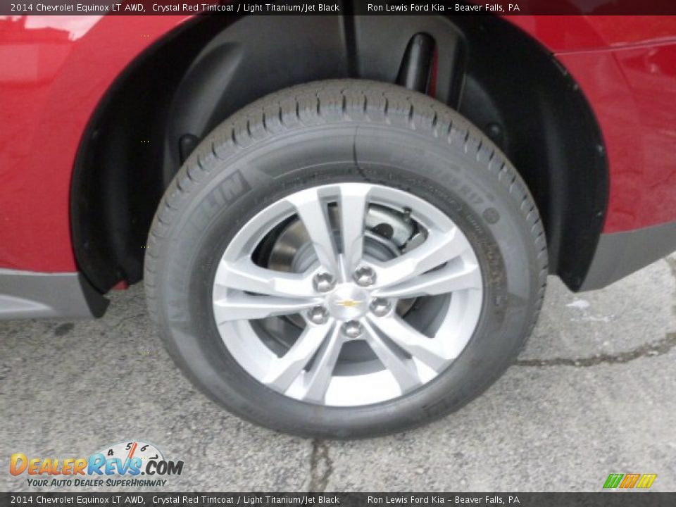 2014 Chevrolet Equinox LT AWD Crystal Red Tintcoat / Light Titanium/Jet Black Photo #9