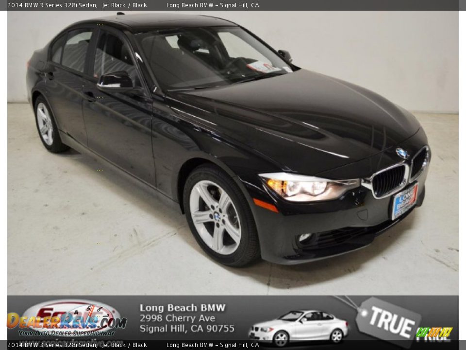 2014 BMW 3 Series 328i Sedan Jet Black / Black Photo #1