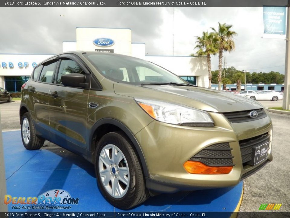 2013 Ford Escape S Ginger Ale Metallic / Charcoal Black Photo #7