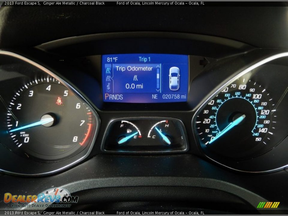 2013 Ford Escape S Ginger Ale Metallic / Charcoal Black Photo #21