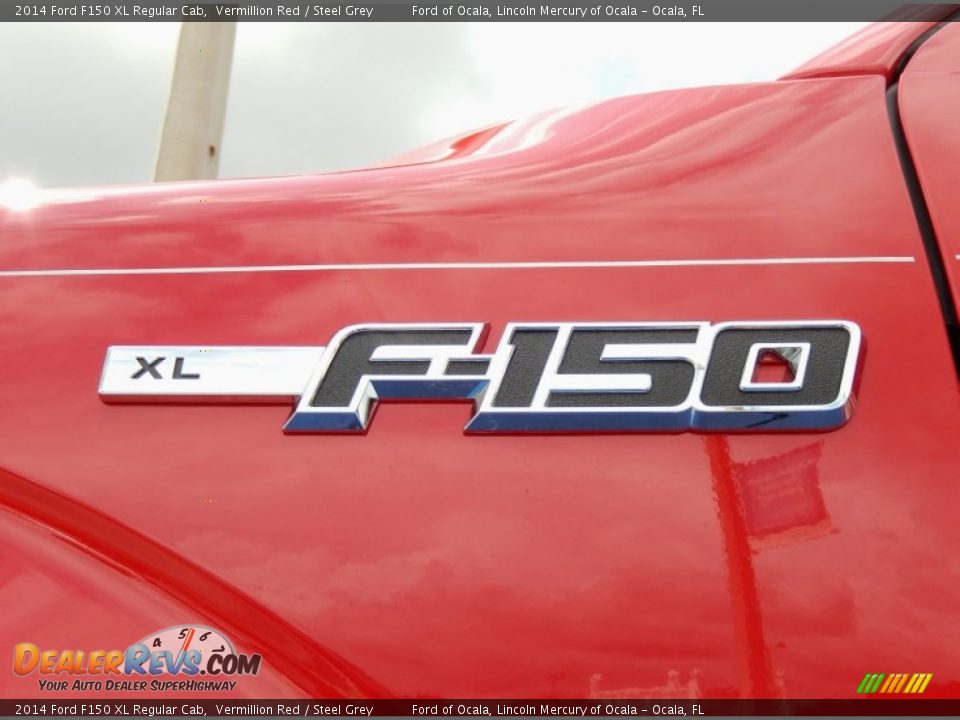 2014 Ford F150 XL Regular Cab Vermillion Red / Steel Grey Photo #5