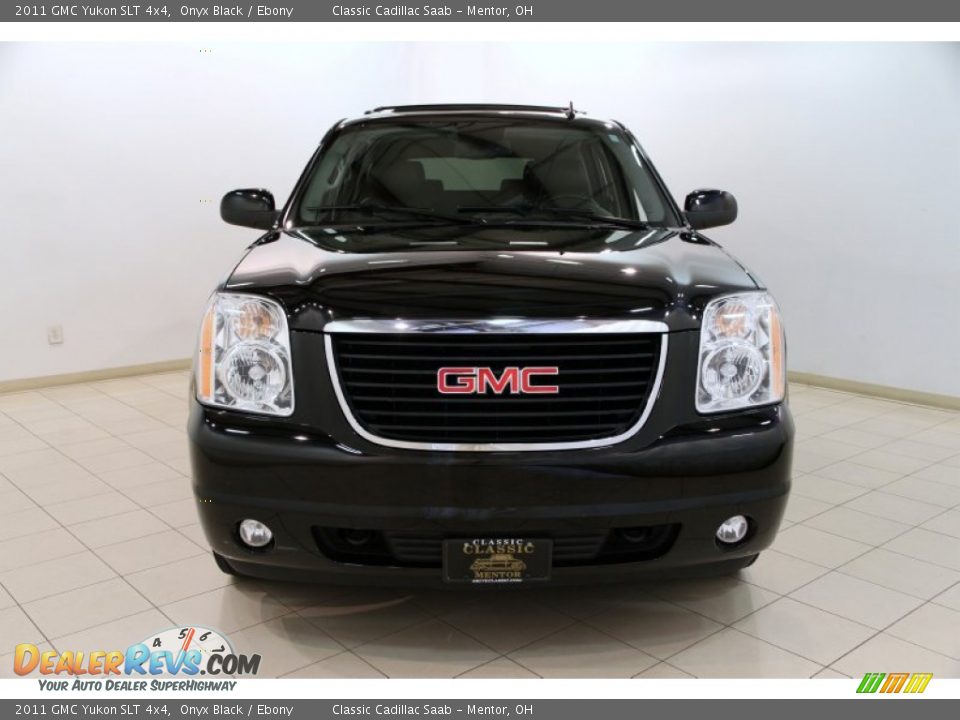 2011 GMC Yukon SLT 4x4 Onyx Black / Ebony Photo #2