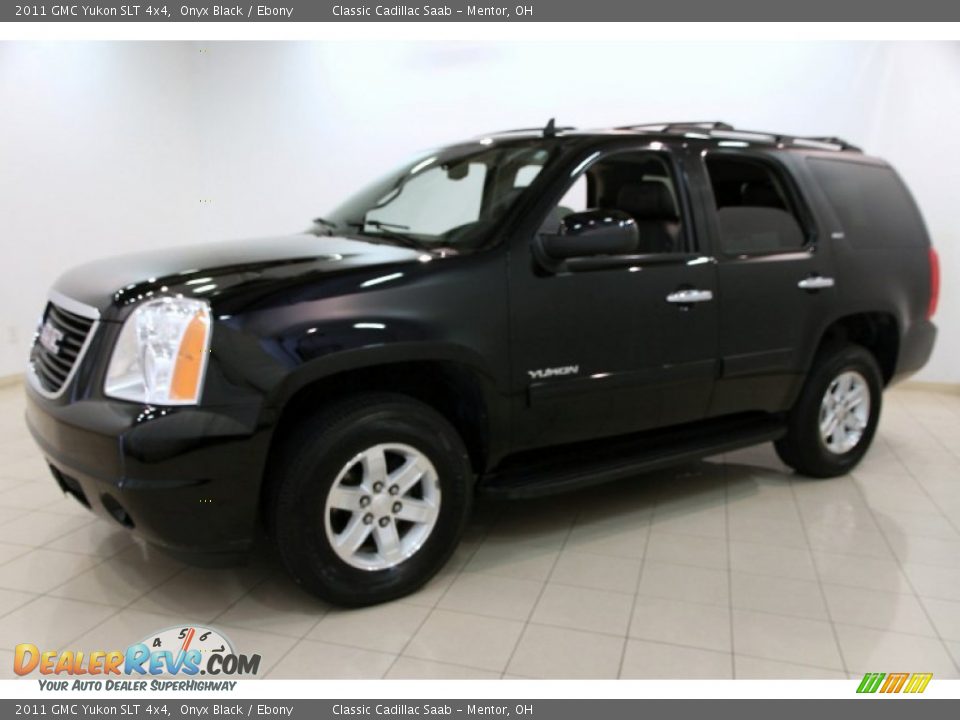 2011 GMC Yukon SLT 4x4 Onyx Black / Ebony Photo #3