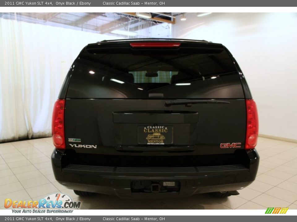 2011 GMC Yukon SLT 4x4 Onyx Black / Ebony Photo #16