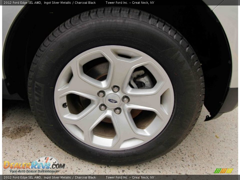 2012 Ford Edge SEL AWD Ingot Silver Metallic / Charcoal Black Photo #9