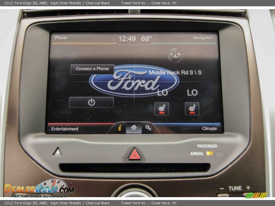 2012 Ford Edge SEL AWD Ingot Silver Metallic / Charcoal Black Photo #14