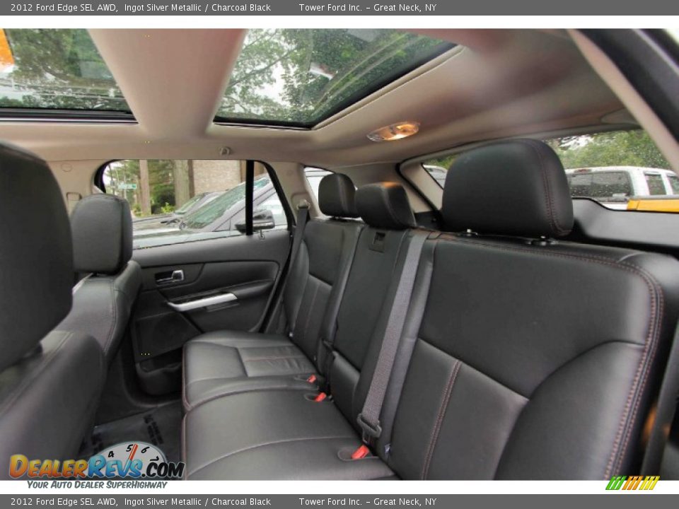 2012 Ford Edge SEL AWD Ingot Silver Metallic / Charcoal Black Photo #21