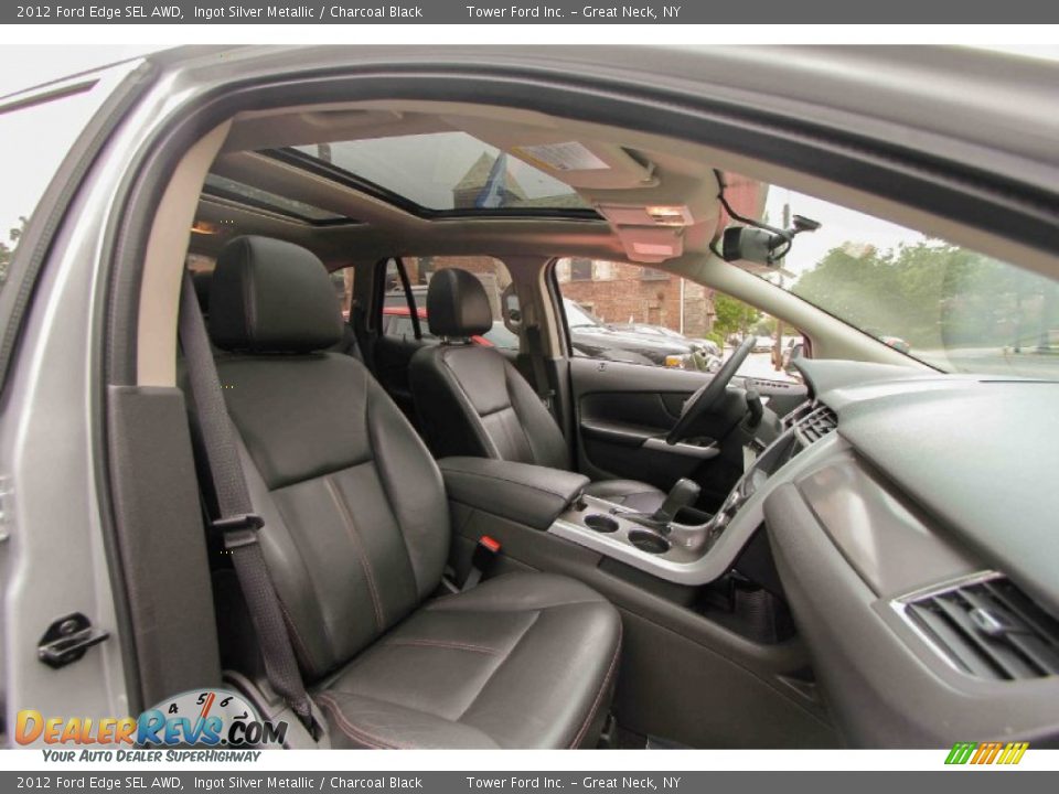 2012 Ford Edge SEL AWD Ingot Silver Metallic / Charcoal Black Photo #27