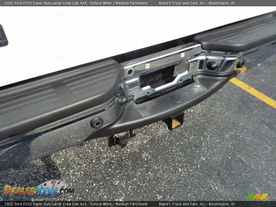 2002 Ford F350 Super Duty Lariat Crew Cab 4x4 Oxford White / Medium Parchment Photo #23