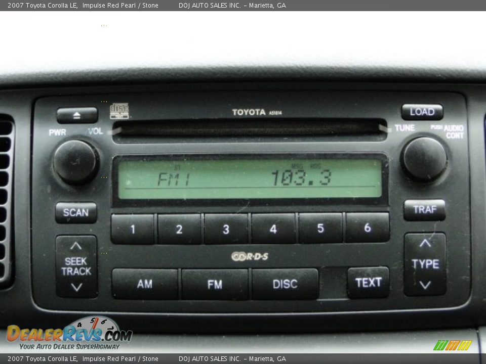 Audio System of 2007 Toyota Corolla LE Photo #16