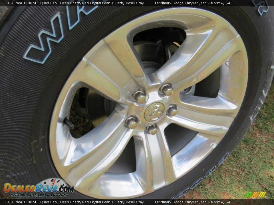 2014 Ram 1500 SLT Quad Cab Deep Cherry Red Crystal Pearl / Black/Diesel Gray Photo #5