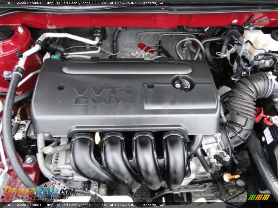 2007 Toyota Corolla LE 1.8L DOHC 16V VVT-i 4 Cylinder Engine Photo #28