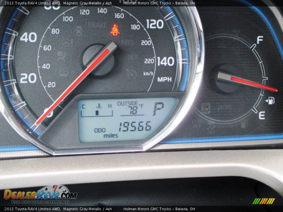 2013 Toyota RAV4 Limited AWD Magnetic Gray Metallic / Ash Photo #20