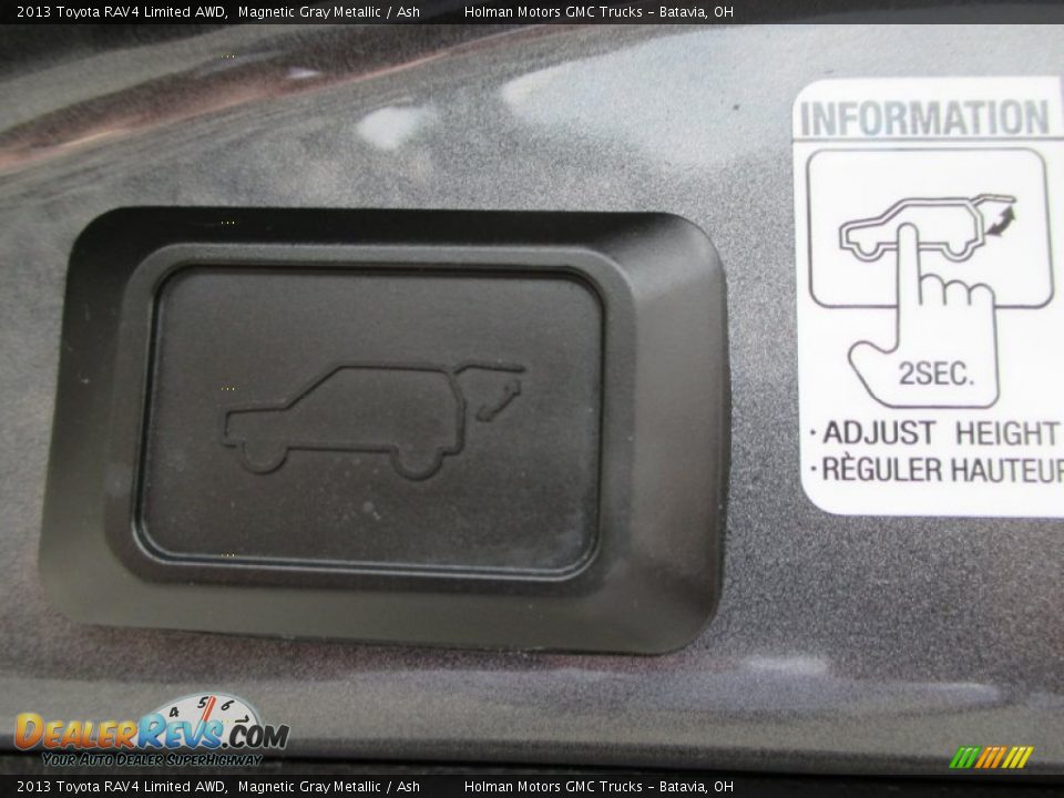 2013 Toyota RAV4 Limited AWD Magnetic Gray Metallic / Ash Photo #33