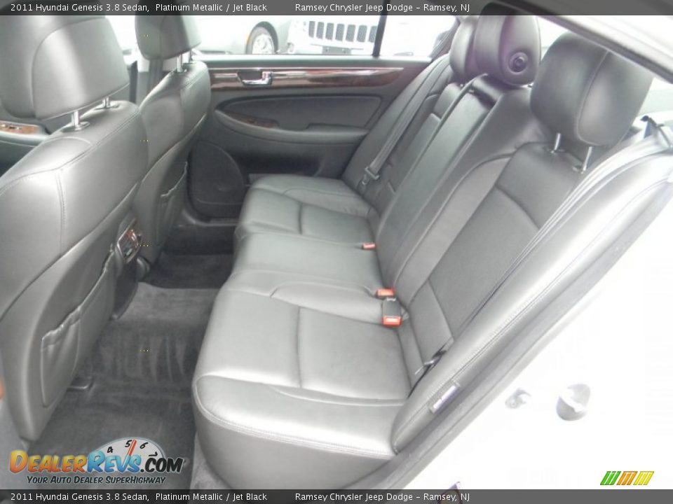 Rear Seat of 2011 Hyundai Genesis 3.8 Sedan Photo #11