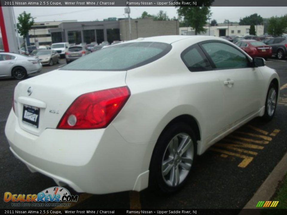 2011 Nissan Altima 2.5 S Coupe Winter Frost White / Charcoal Photo #5