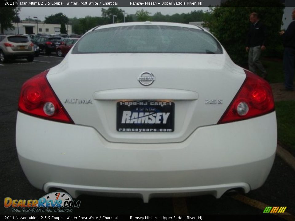 2011 Nissan Altima 2.5 S Coupe Winter Frost White / Charcoal Photo #6