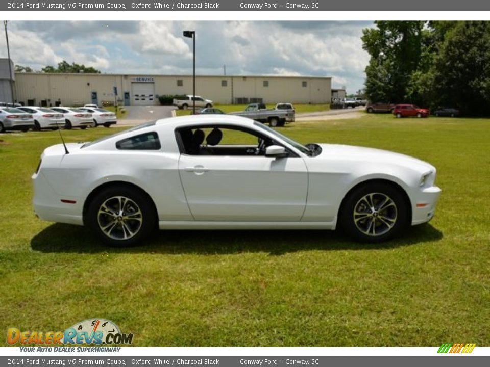 2014 Ford Mustang V6 Premium Coupe Oxford White / Charcoal Black Photo #4
