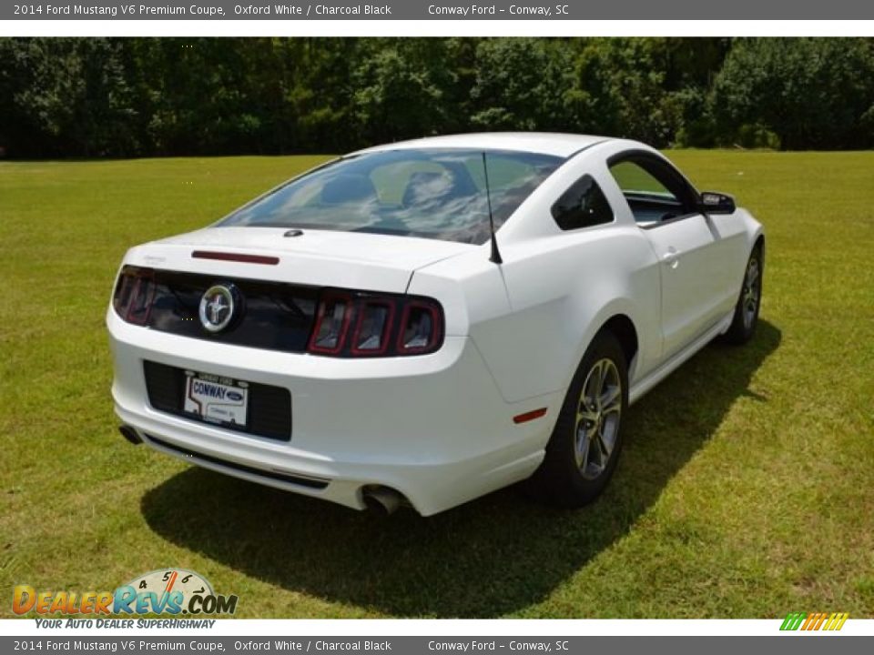 2014 Ford Mustang V6 Premium Coupe Oxford White / Charcoal Black Photo #5