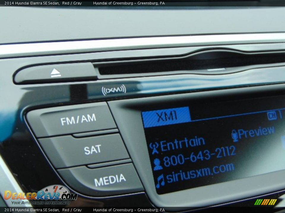 2014 Hyundai Elantra SE Sedan Red / Gray Photo #11