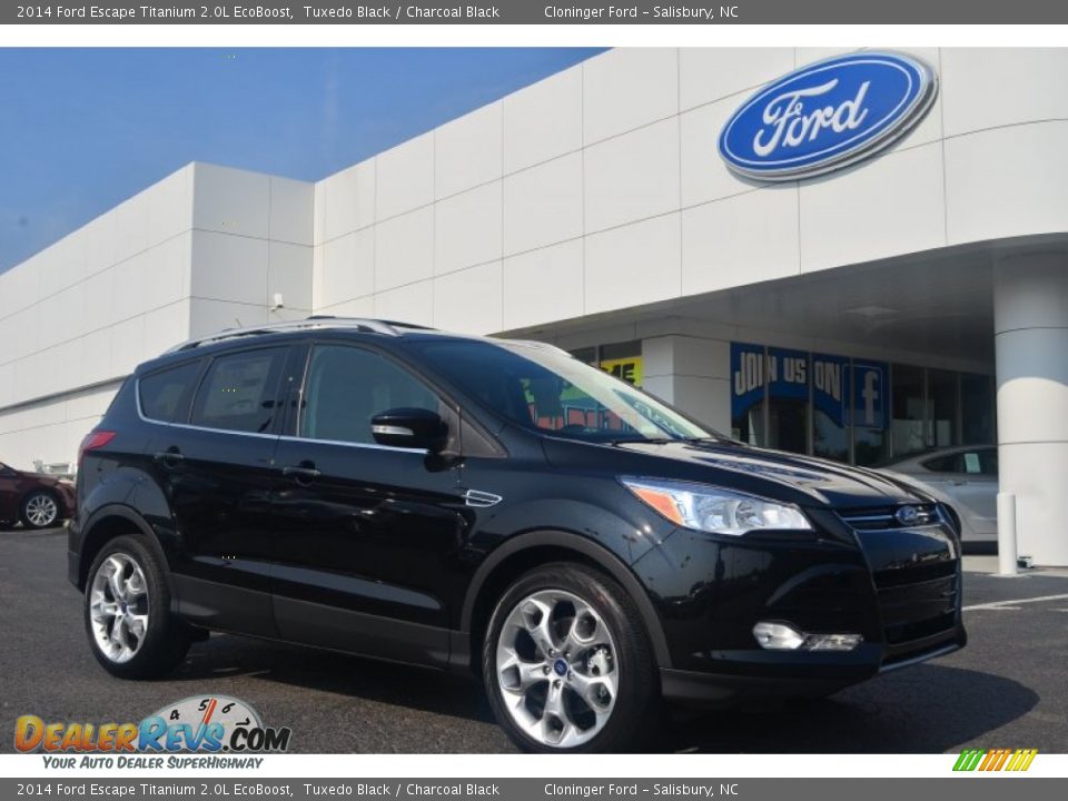 2014 Ford Escape Titanium 2.0L EcoBoost Tuxedo Black / Charcoal Black Photo #1