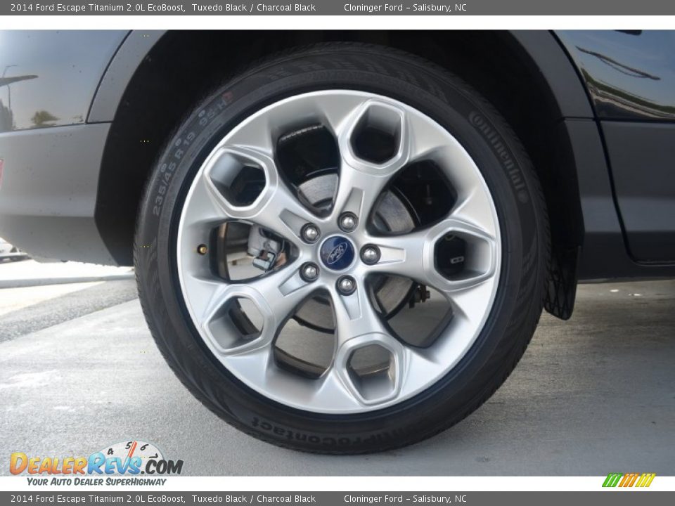 2014 Ford Escape Titanium 2.0L EcoBoost Tuxedo Black / Charcoal Black Photo #10