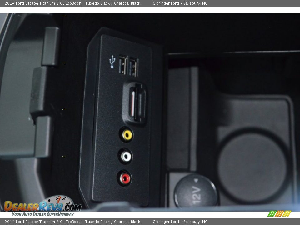 2014 Ford Escape Titanium 2.0L EcoBoost Tuxedo Black / Charcoal Black Photo #16
