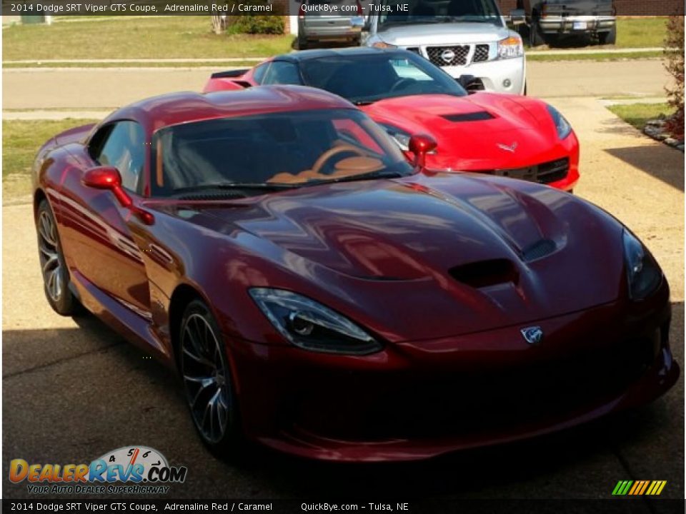 2014 Dodge SRT Viper GTS Coupe Adrenaline Red / Caramel Photo #2