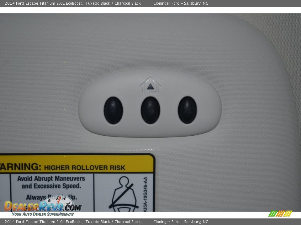 2014 Ford Escape Titanium 2.0L EcoBoost Tuxedo Black / Charcoal Black Photo #19