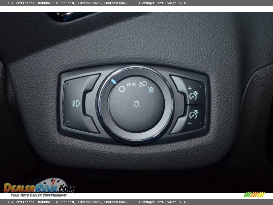 2014 Ford Escape Titanium 2.0L EcoBoost Tuxedo Black / Charcoal Black Photo #22