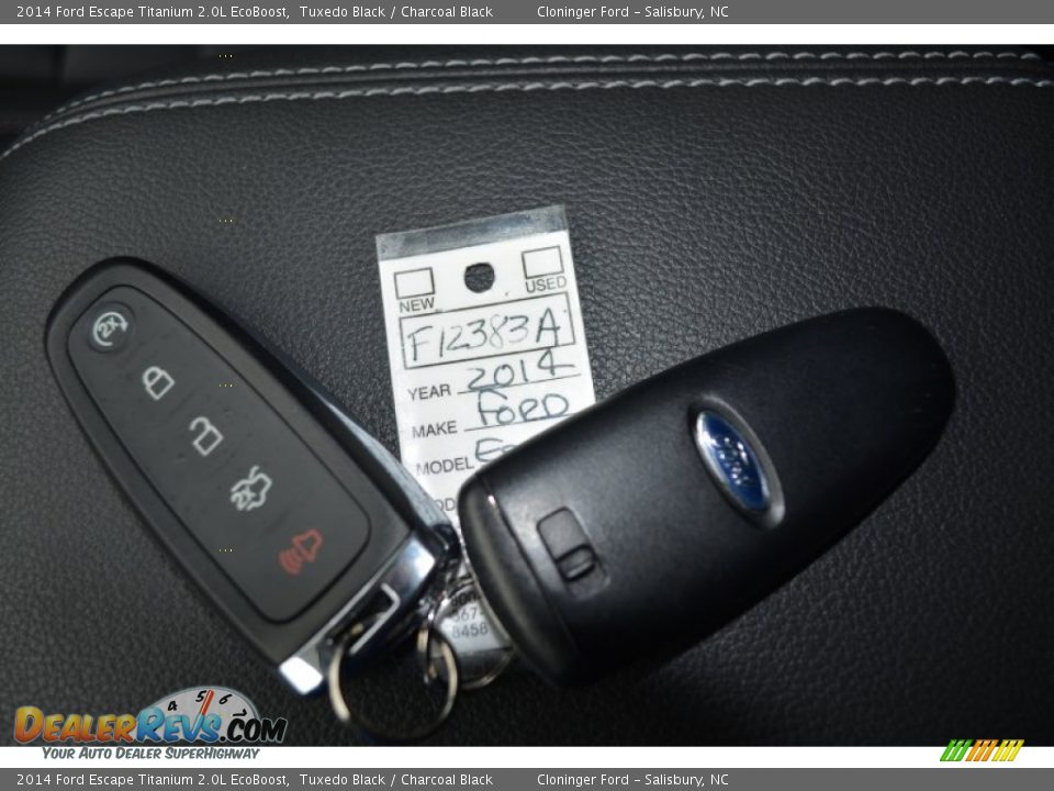 2014 Ford Escape Titanium 2.0L EcoBoost Tuxedo Black / Charcoal Black Photo #24
