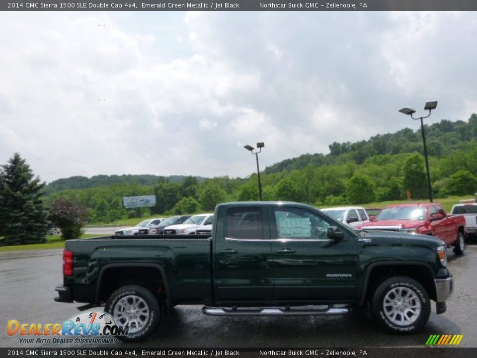 Emerald Green Metallic 2014 GMC Sierra 1500 SLE Double Cab 4x4 Photo #4