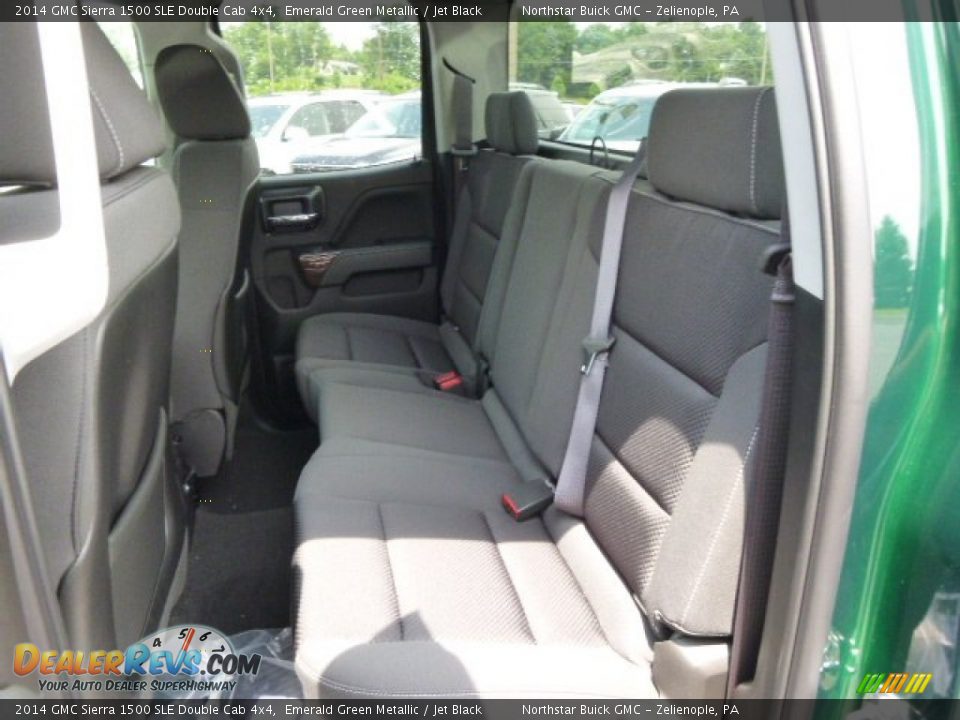 2014 GMC Sierra 1500 SLE Double Cab 4x4 Emerald Green Metallic / Jet Black Photo #11