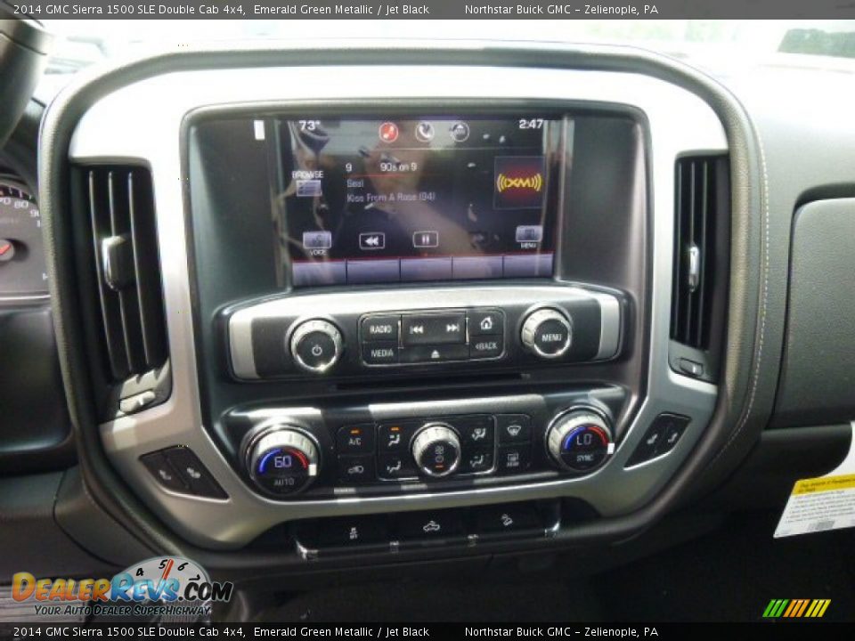 2014 GMC Sierra 1500 SLE Double Cab 4x4 Emerald Green Metallic / Jet Black Photo #16