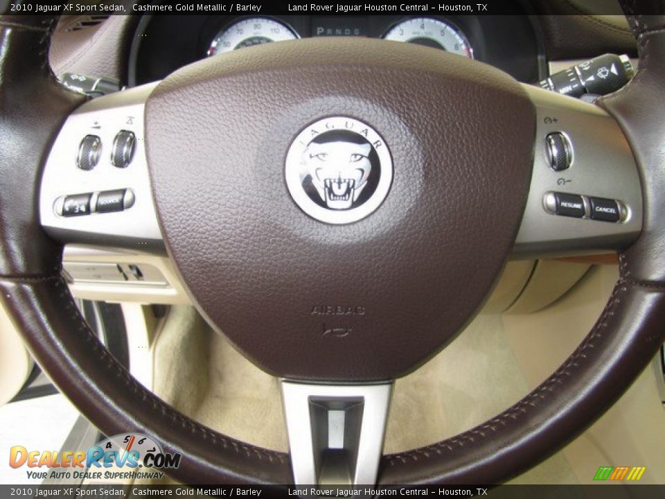 2010 Jaguar XF Sport Sedan Cashmere Gold Metallic / Barley Photo #14