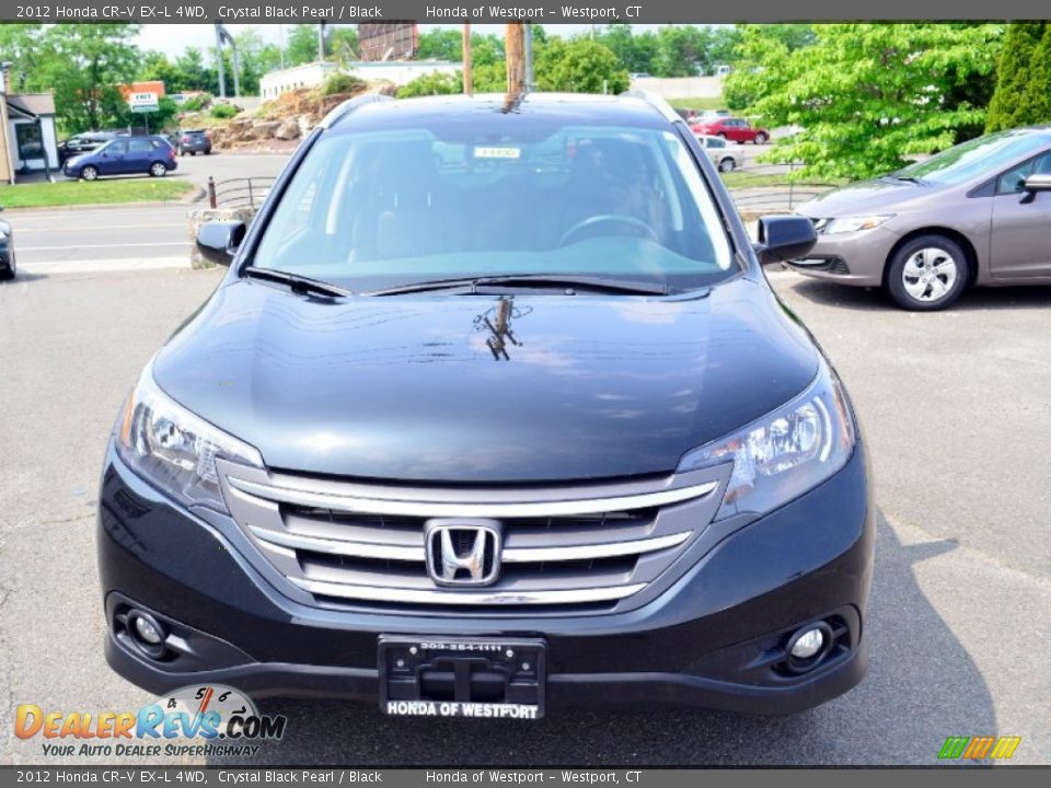 2012 Honda CR-V EX-L 4WD Crystal Black Pearl / Black Photo #2