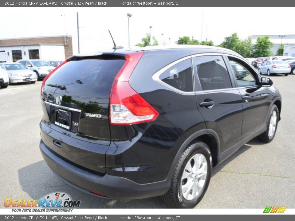 2012 Honda CR-V EX-L 4WD Crystal Black Pearl / Black Photo #6
