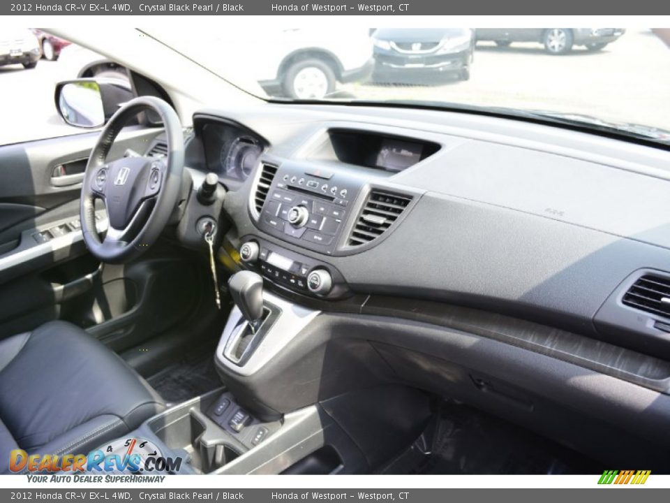 2012 Honda CR-V EX-L 4WD Crystal Black Pearl / Black Photo #9