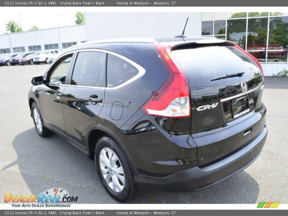2012 Honda CR-V EX-L 4WD Crystal Black Pearl / Black Photo #10