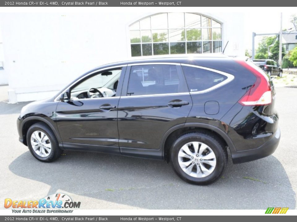 2012 Honda CR-V EX-L 4WD Crystal Black Pearl / Black Photo #11