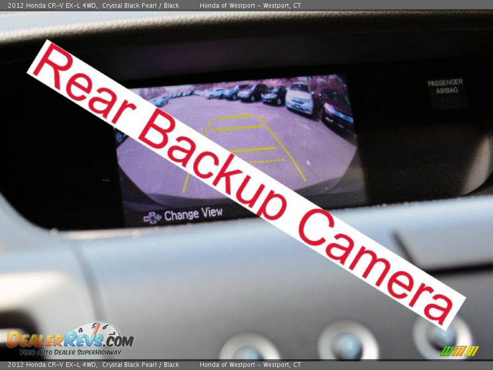 2012 Honda CR-V EX-L 4WD Crystal Black Pearl / Black Photo #12