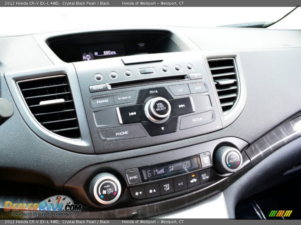 2012 Honda CR-V EX-L 4WD Crystal Black Pearl / Black Photo #13